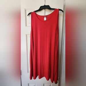Womens Red Shirt Dress. New with tag. Perfect Summer dress. Light and fresh.